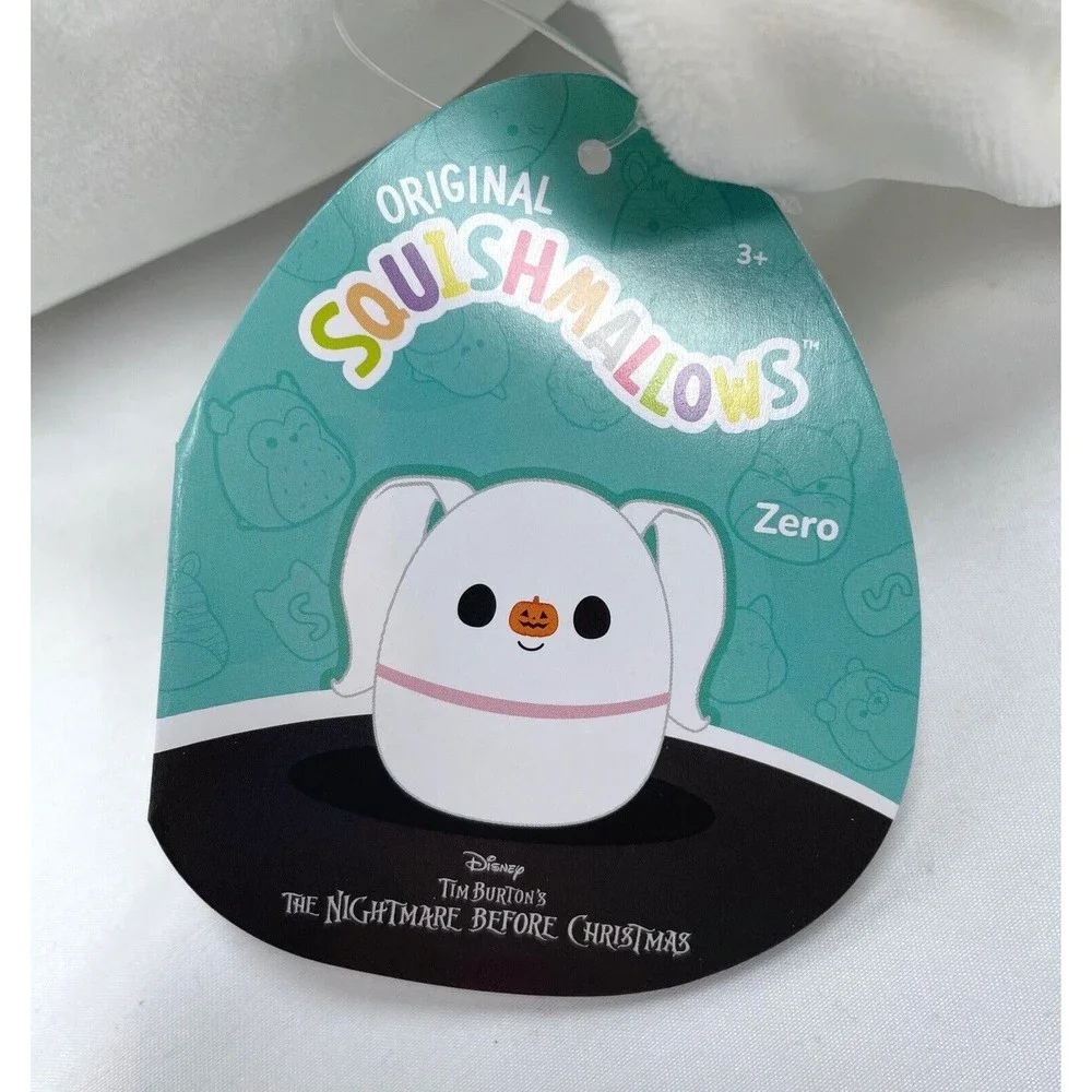 New Squishmallows 12” Nightmare‎ Before Christmas Zero Ghost Dog Plush
